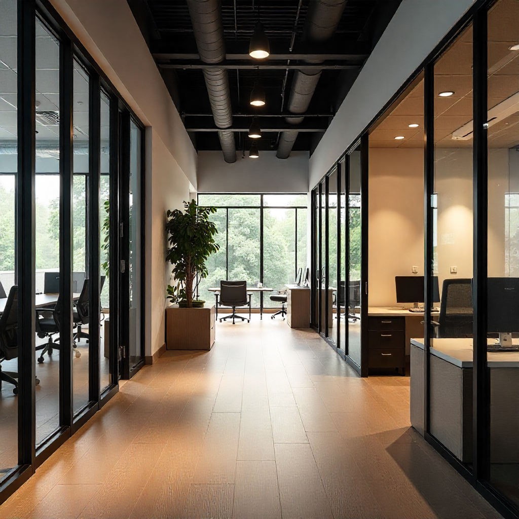 inside an office space