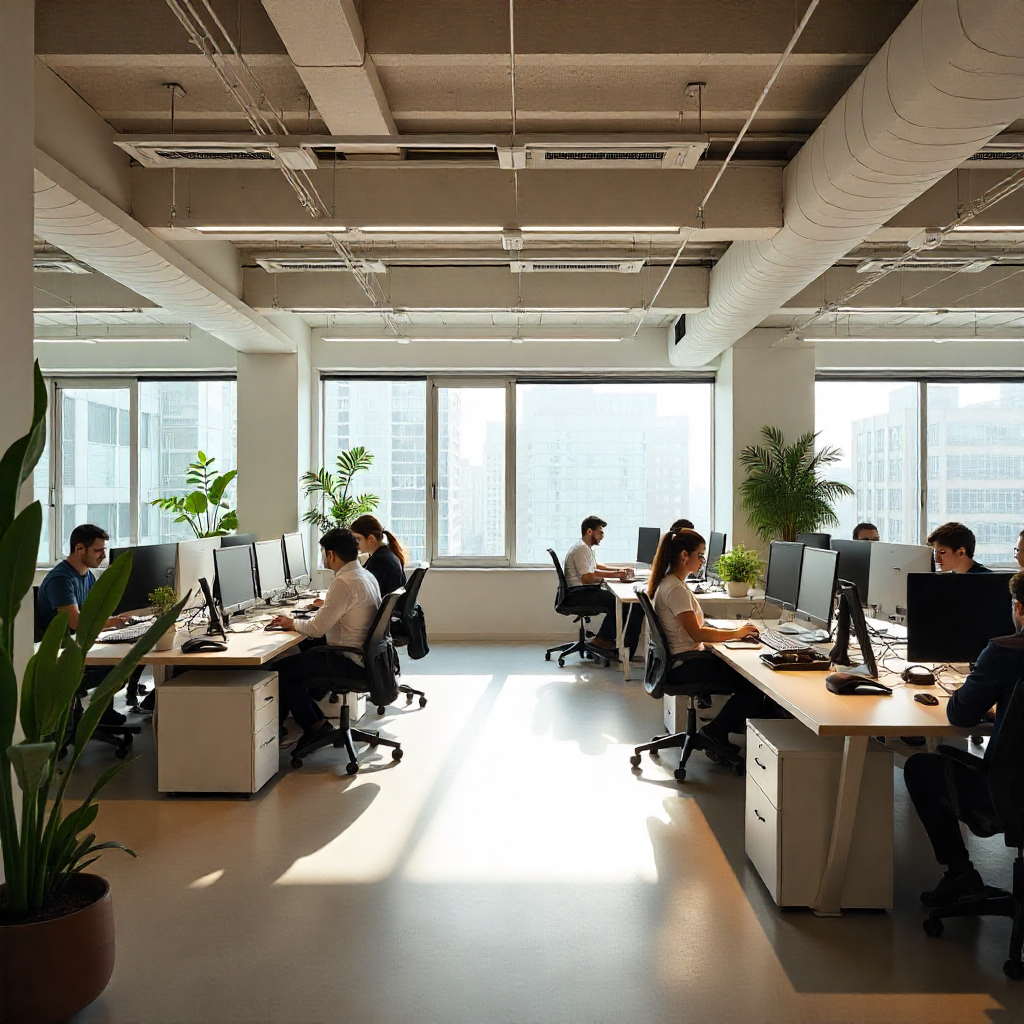 modern open-plan office 