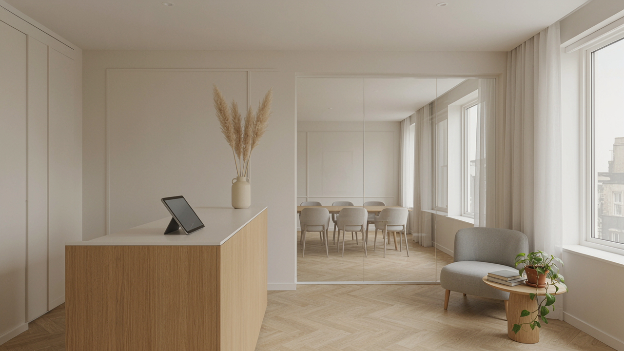 Modern office reception